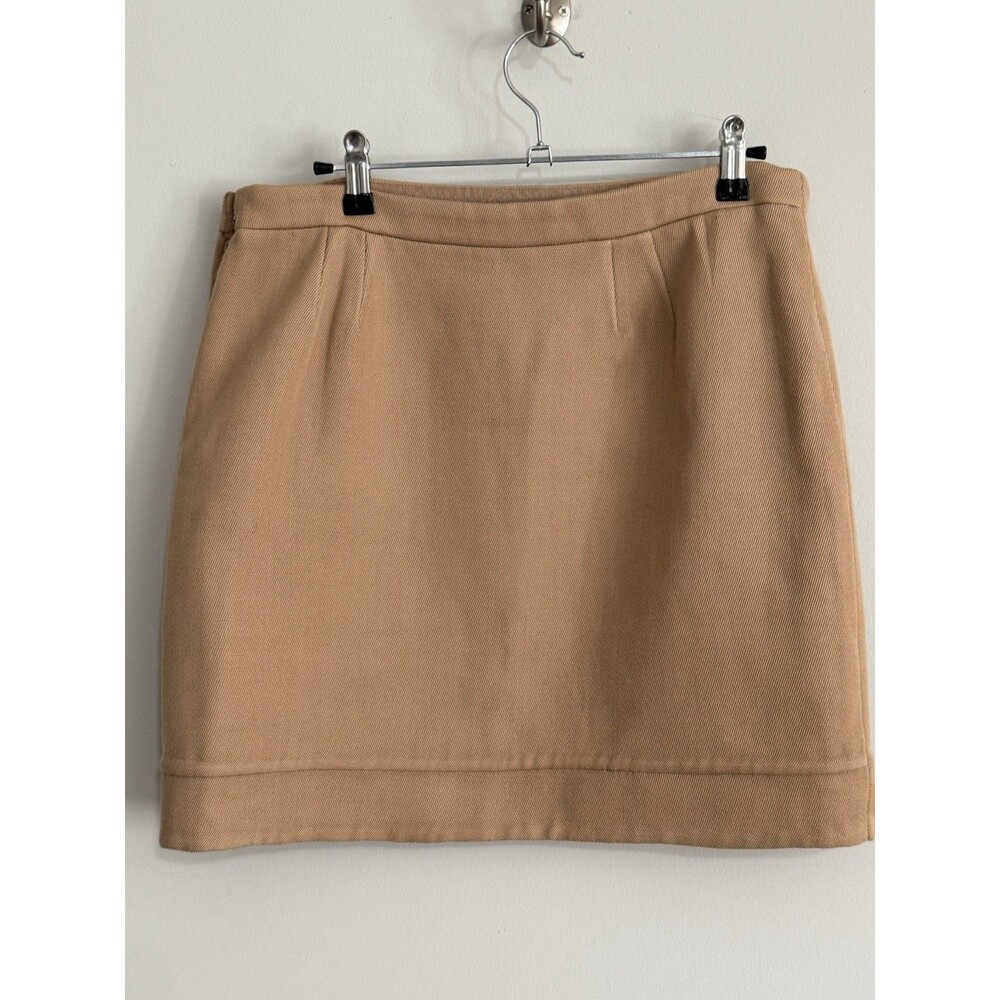 Marc Jacobs Skirt Womens Size M 6 8 A Line Wool Mini Khaki Knit